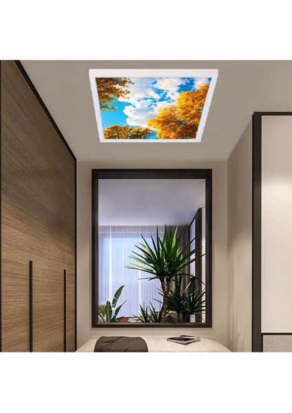 60WATT-60 x 60 -Led Salon Avize- Sonbahar Yeni Tasarım Aydınlatma- Tavana Yapışık-Kolay Montaj Avize