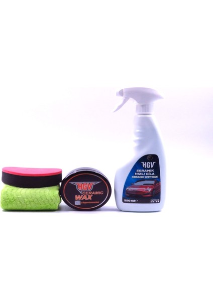 2'li Avantaj Set, Seramik Hızlı Cila 550 ml, Seramik Wax Set 200 gr, Ekstra Parlaklık ve Koruma fiyatları