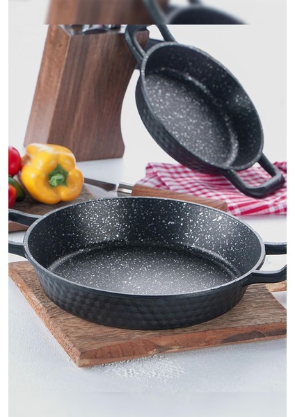 Diamante Siyah Tekli Döküm Sahan - 24 cm MSTTO046