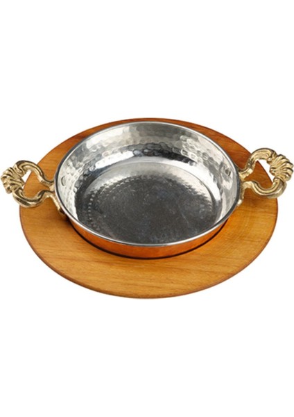 Kahverengi Bakır Sahan Sunum Set 24X2,5
