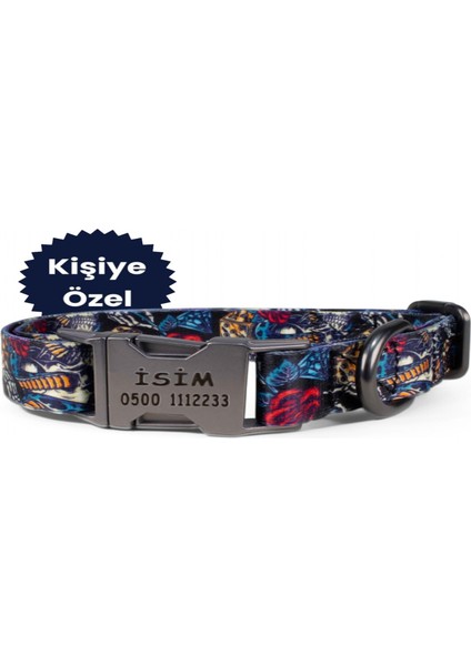 İsimli Köpek Tasması, Orta Ve Büyük Irk Köpek Tasması Köpek İsimlik, metal Kilitli Tasma 2,5 cm
