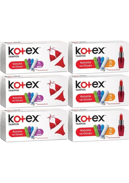 Tampon Süper - Mini 96 Lı Karma Set (6pk*16)