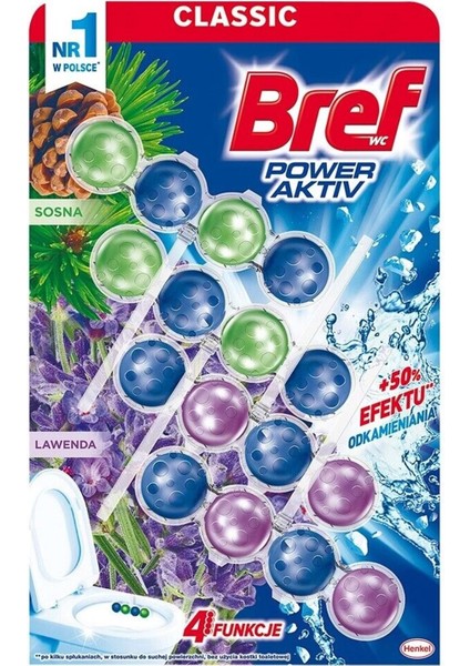 Power Aktiv Klozet Bloğu Çam ve Lavanta Kokulu (24 Lü Set) (6pk*4)