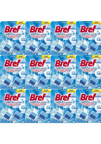 Koku Giderici Jel Küpü - Okyanus (Klozet - Rezervuar - Tuvalet - Blok) (24 Lü Set) (12PK*2)