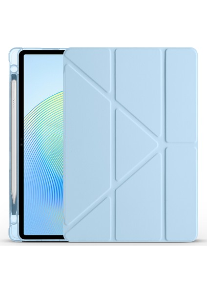 Honor Pad X8A Kılıf Üçgen Katlanabilen Kalem Bölmeli Tablet Kılıfı fiyatları