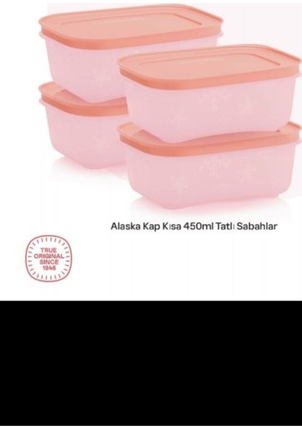 Alaska Kap Kısa 450ML Tatlı Sabahlar Pamuk Şeker Set 4'lü ( 4 x 450 ml )