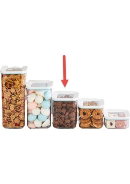 700 ml Kapasiteli Sızdırmaz Kare Plastik Saklama Kabı - 12'li Set (10.6 cm x 10.6 cm x 10.3 cm)