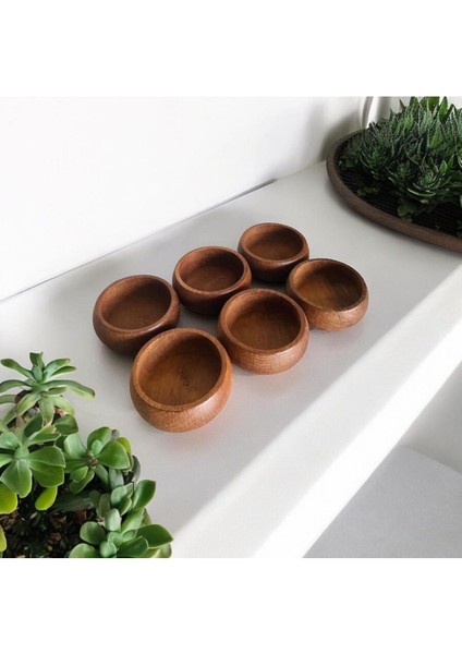 Bambu Yuvarlak 6,lı Çerezlik Sunum Kasesi 6 Adet fiyatları