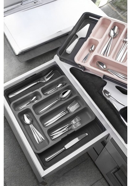 Açılabilir Çift Taraflı Kaşıklık | Çekmece Içi Kaşıklık Açılan Kaşıklık Uzayabilen Kaşıklık Kepçelik