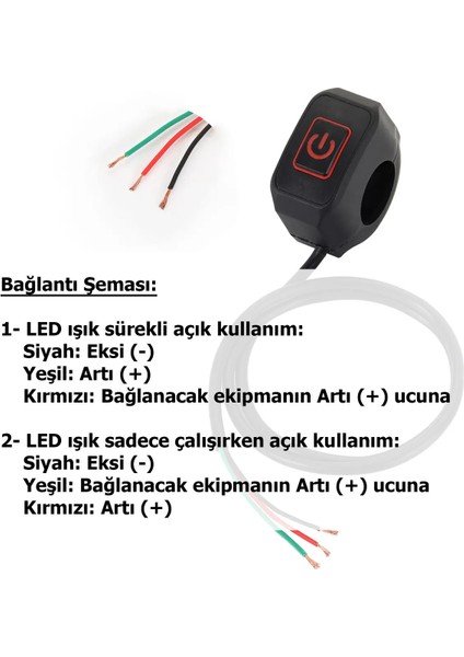 Motosiklet LED Işıklı Gidon Aç Kapa Anahtarı Sis Lambası Far Işık Dörtlü Kontrol Düğmesi indirimleri