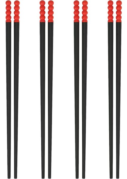 Fössta IKEA 4 Çift Kırmızı Siyah Yıkanabilir Chopstıck Japon Çin Yemek Çubuğu Uzunluk: 24 cm fiyatları