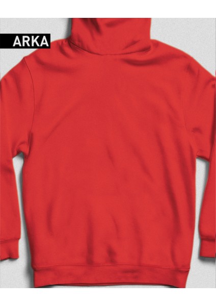 Pati Sarılışı Tasarım Sweatshirt Beyaz