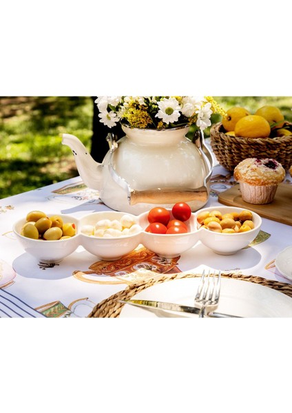 New Petit Concept 4 Bölmeli Büyük Sunum Tabağı fiyatları