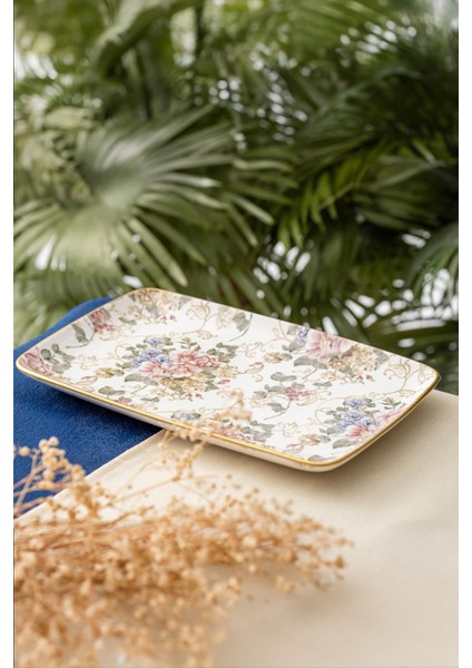 Rosa Kayık Tabak - 32 cm