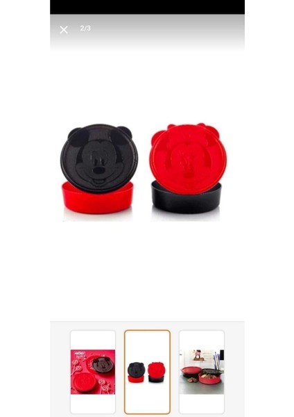 Tupperware Minnie-Mickey 2 Li Set