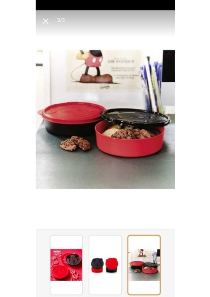 Tupperware Minnie-Mickey 2 Li Set