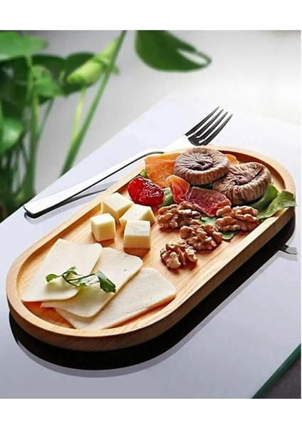 Ahşap Çok Amaçlı Sunumluk Yağdanlık Altlığı, Çerezlik, Kahvelik, Sabunluk - Bot Şekilli