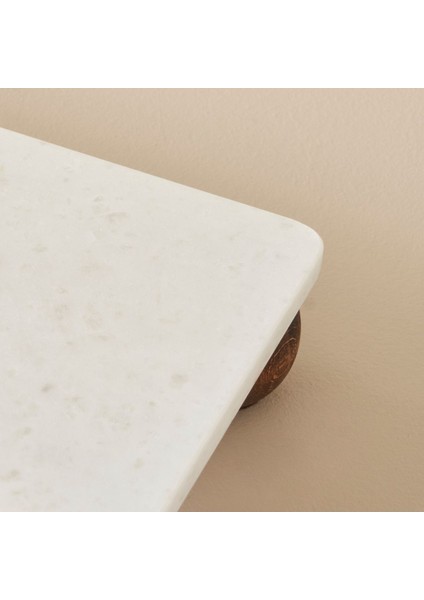 Olmo Doğal Mermer Dikdörtgen Sunum Tepsisi - 15x30 cm, 1 Adet fiyatları