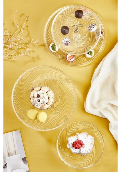 Diana 5 Parça Pasta/kek/tatlı Sunum Takımı ve Servis Standı Seti fiyatları