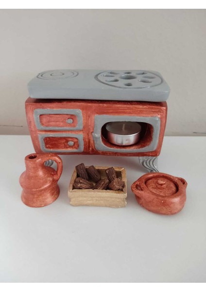 Kuzine Buhurdanlık Soba Tealight Mumluk, Dekor, Ev Dekorasyon, Biblo, Obje, Salon Aksesuarları