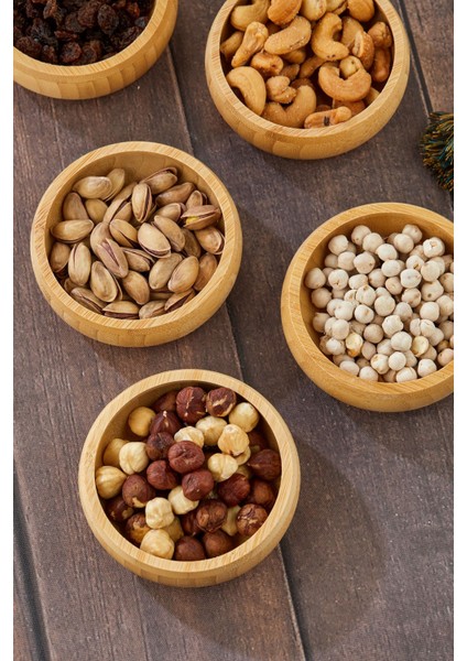 6'lı %100 Bambu Sosluk Çerezlik / Kahvaltılık Çok Amaçlı Bambu Kase fiyatları