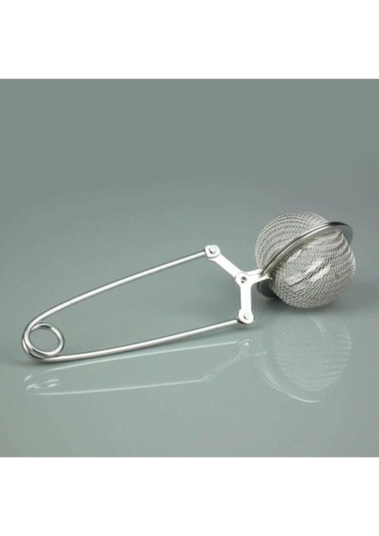 Paslanmaz Çelik Çay Süzgeci Maşalı Estetik Sunum İçin Tasarlandı