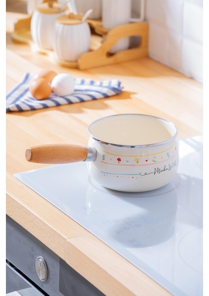 Made With Love Emaye Sütlük / Sosluk - 14 cm