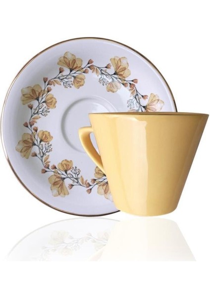 Istanbul Lizy Hardal 12 Parça 6 Kişilik Çay Fincan Takımı modelleri