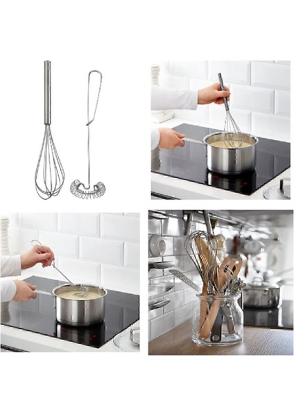 4 Lü Set, Idealısk Rende 2'li Çırpıcı Seti Frk Koncıs Çelik Sarımsak Ezici Idealısk Un Eleği fiyatları