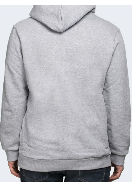 Snoopy'nin Sevgi Dolu Dünyası Kapüşonlu Sweatshirt Gri