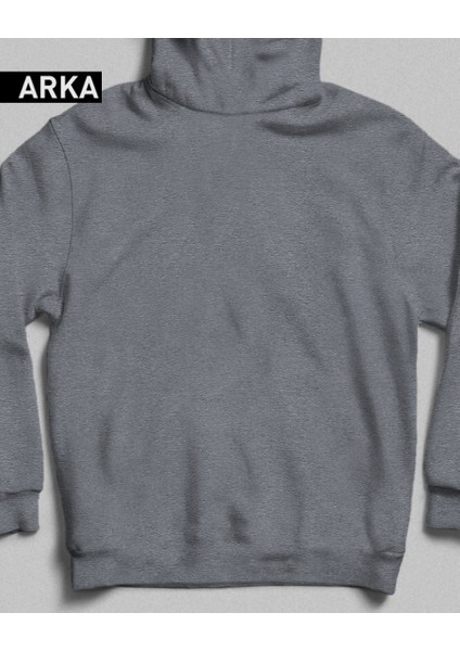 Snoopy'nin Sevgi Dolu Dünyası Kapüşonlu Sweatshirt Gri