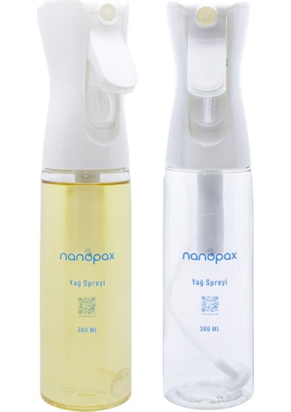 2 Adet Yağ Spreyi - 300ML Pet Şişe (Plastik)