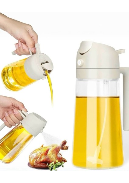 2 Adet 550ML Yeni Nesil Çift Fonksiyonlu Cam Yağdanlık modelleri