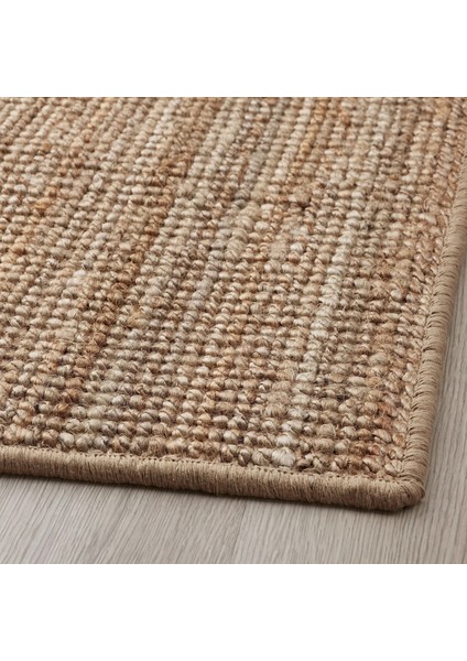Kapı Önü Paspası 60X40 cm Ikea Jüt Örgü Paspas Kaymaz Taban Natürel Kahverengi