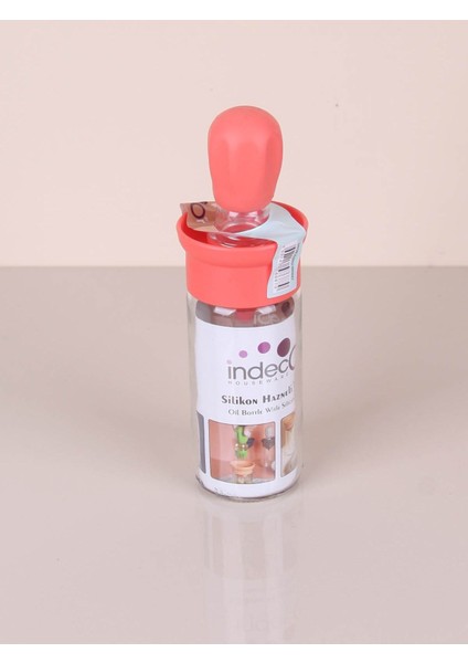 Hazneli Silikon Yağ Sos ve Yumurta Fırçası Yağ Fırçası Yağ Şişesi Pembe 180 ml