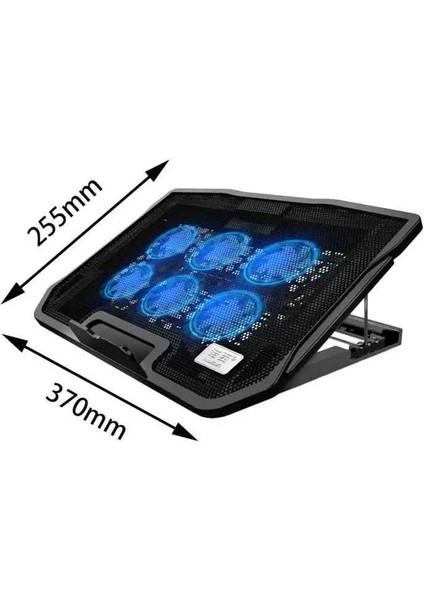 6 Fanlı Notebook Soğutucu Fan 15.6 Inç USB Bağlantılı Sessiz ve Taşınabilir Bilgisayar Laptop Soğutucu fırsatları