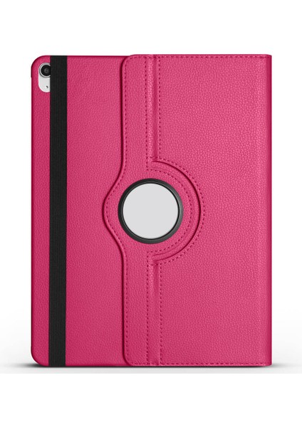 Apple iPad Air 13 2025 M3 Uyumlu Kılıf + Ekran Koruyucu 360 Dönebilen Standlı Uyku Modlu