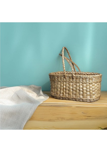 Özel Üretim Doğal Çok Amaçlı Hasır Kulplu Piknik Sepeti modelleri