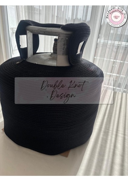 Tüp Kılıfı Tombul Tüp için Dekoratif Sepet Organizer Hasır Jüt Tress Hediyelik
