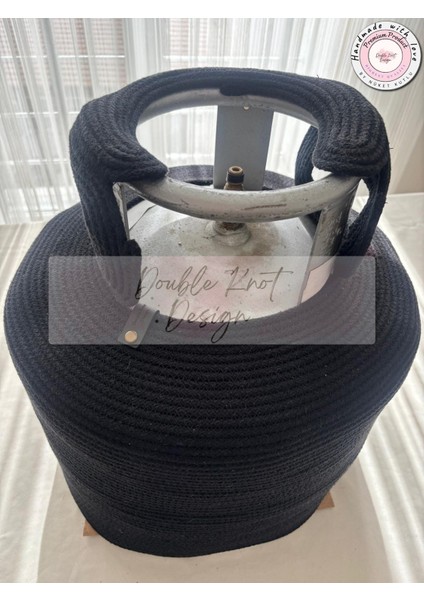 Tüp Kılıfı Tombul Tüp için Dekoratif Sepet Organizer Hasır Jüt Tress Hediyelik