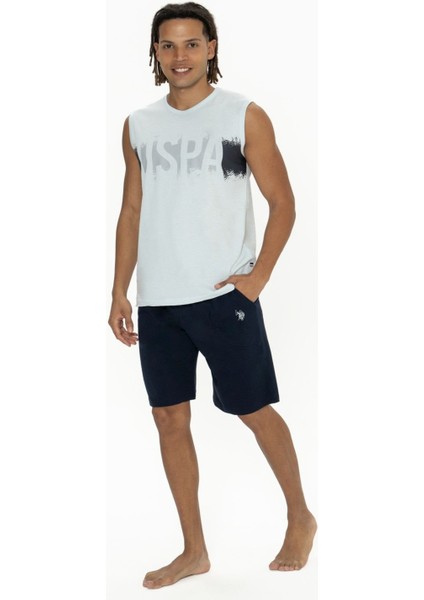 18885 Erkek Mavı Kolsuz Bisiklet Yaka Şort Takım modelleri