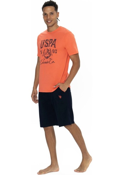 18877 Erkek Mercan Yarım Kollu Bisiklet Yaka Şort Takım modelleri