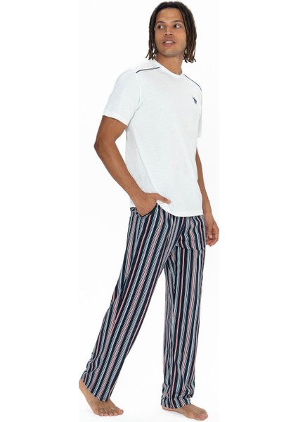 18905 Erkek Ekru Yarım Kollu 3'lü Pijama Takımı indirimleri
