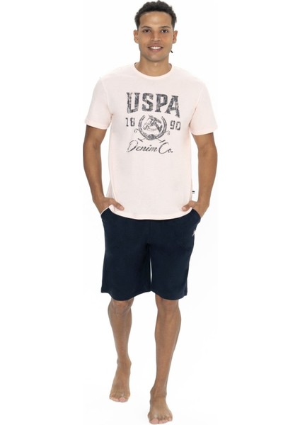 18877 Erkek Pembe Yarım Kollu Bisiklet Yaka Şort Takım fiyatları