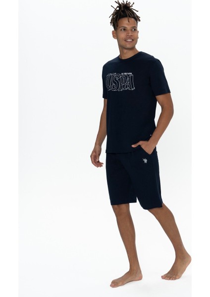 18903 Erkek Lacıvert Yarım Kollu 3'lü Pijama Takımı indirimleri