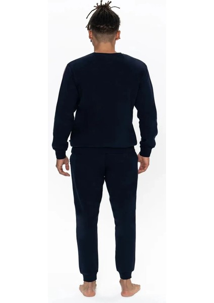 18923 Erkek Lacıvert Uzun Kollu Yuvarlak Yaka Pijama Takımı fiyatları
