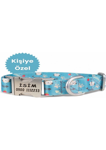 İsimli Köpek Tasması, Orta Ve Büyük Irk Köpek Tasması Köpek İsimlik, metal Kilitli Tasma 2,5 cm