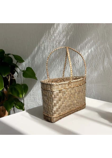 Özel Üretim Çok Amaçlı Doğal El Yapımı Hasır Çanta