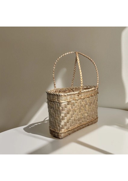 Özel Üretim Çok Amaçlı Doğal El Yapımı Hasır Çanta fırsatları