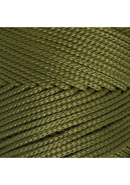 Polyester Soft Macrame Yeşil El Örgü ipi - LM010 - 34429